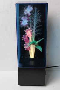 Illuminated Hummingbird Floral Display in Enclosure 13H