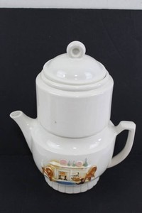 Porcelier Vintage Hand-Decorated Teapot With Infuser 12H