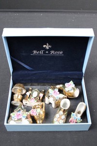 Bell & Rose Miniature Porcelain Figurine Collection 2H