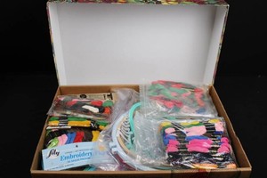 Embroidery and Needlework Supplies Mixed Lot
