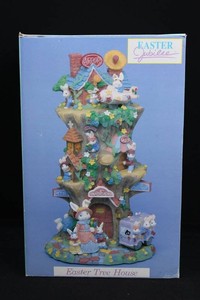Easter Jubilee Easter Tree House Decorative Figurine 15H