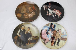 DNorman Rockwell & Michael Hagel Collector Plates Mixed Lot 8D