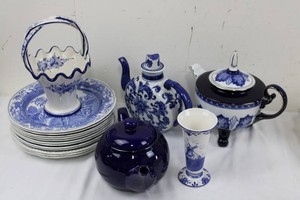 Spode Blue Room Collection & Blue-and-White Tea Service Mixed Lot