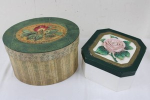 Bobs Boxes Flower Blossoms Decor Boxes - 2 Sizes (Lot of 2)