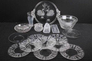 Cut Glass & Etched Glass Tableware