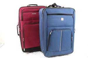 Lleisure & Blue Soft-Sided Rolling Suitcases (Lot of 2)