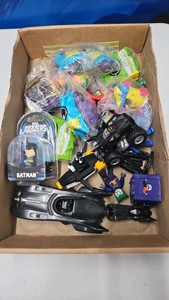 Lot of toys and action figures batman lego,batmobile,joker,d c etc
