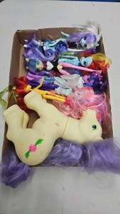 Lot of My Little Pony toy and doll lot.