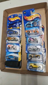 Lot of 10 diecast toy Mattel Hot Wheels 164th in the package.