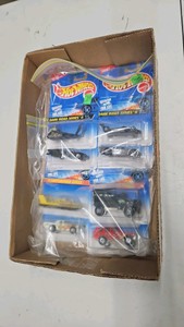 Lot of 8 Mattel Hot Wheels 164th diecast cars 2-4 car sets dark rider series in flame thrower series.
