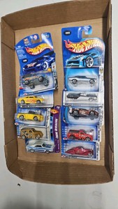 Lot of 10 164th scale Hot Wheels diecast cars Chevy nova,dodge charger,ford Bronco etc.