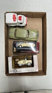 Diecast lot, pick up truck, old cars