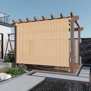 Love Story Patio Shades Roll-Up 8x8 Dark Grey