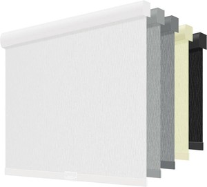 ChrisDowa Blackout Shade, Cordless Roller (White)