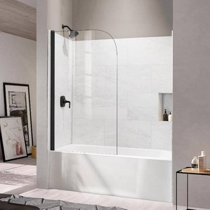 $306 36 W 62 H Bathtub Door, Clear Glass Screen