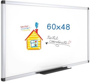 $170 VIZ-PRO Magnetic Dry Erase Board 60x48