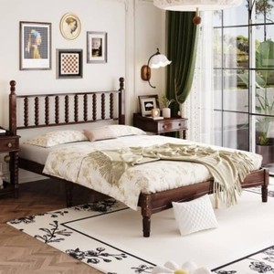 $234 Bellemave Queen Platform Bed with Headboard