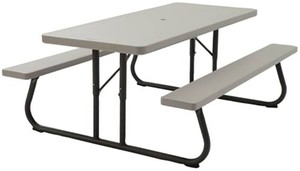 $249 Lifetime 6-Foot Folding Picnic Table, Outdoor
