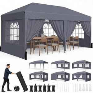 $219 Driftalia 10x20 Pop Up Canopy Tent with Walls