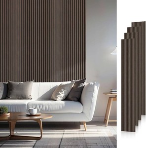 $160 SMARTSTANDARD Wood Slat Panels 4-Pack