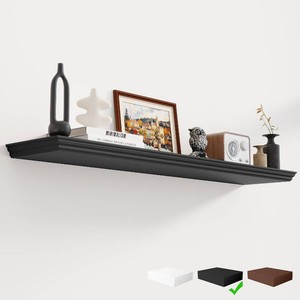 Fun Memories 48 Floating Shelves, Black