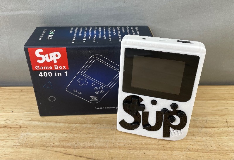 Sup Game Box Handheld Console with 400 Video Games - Games like Mario, TMNT, Contra, Double Dragon, Mortal Kombat, Galaga - Brand New