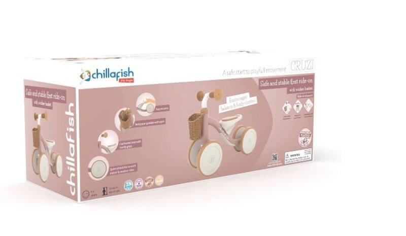 ChillaFish Cruzi Ride-On Tricycle, Neutral Color - Brand New