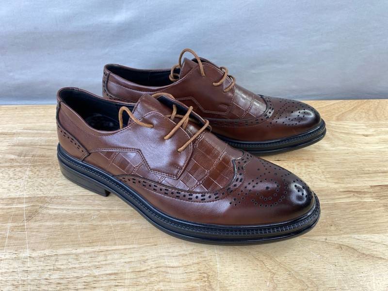 Brown Wingtip Dress Shoes Mens Size 12 - Brand New