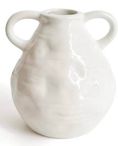 Liffy Ceramic Vase for Flowers White 6.3 - Brand New
