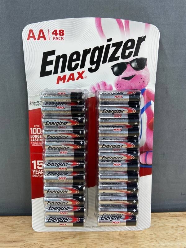 Energizer MAX AA Alkaline Batteries, 48-Pack - Brand New