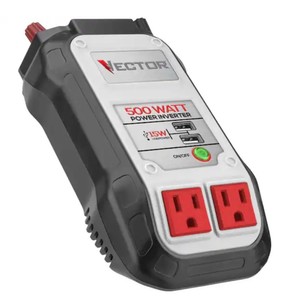Vector 500 Watt Power Inverter, Dual Power Inverter, Two USB Charging Ports, PI500V - Brand New M