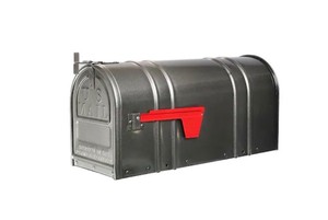 Postal PRO Carlton Post Mount Mailbox Pewter - Brand New M