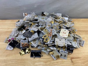 Resellers Dream Large Assortment of Pierced Earrings - Rhinestones, Metal, Hoops, Studs, Claires, Ann Marie, Heirloom, Milano, Etc. - New&nbspC
