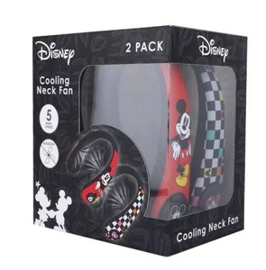 Disney Mickey & Minnie Mouse Cooling Neck Fan, 2 pack - Brand New