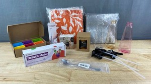Household and Kitchen Items - Timer, Frother, Towels, Nana Spoon, Spray Bottles, Candle, Etc. - Brand New
