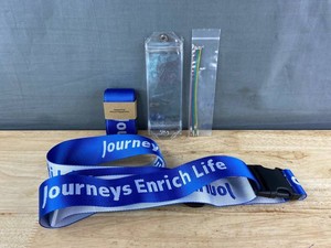 Journeys Enrich Life Luggage Holder & Strap, Blue, 2 Pack - Brand New