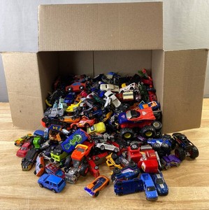 Assorted Die-Cast &amp Plastic Toy Vehicles - Monster Trucks, Emergency, Construction, Etc.&nbspC