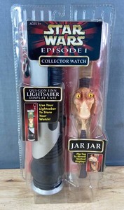 Star Wars Episode I Collector Watch - Qui-Gon Jinn &amp Jar Jar - New&nbspC