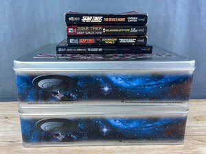 Star Trek Books &amp Trivia Game Tins, 6 Total Items&nbspC