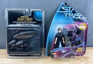 Playmates Toys Star Trek Federation Issue Enterprise &amp Edith Keeler Figurine - New&nbspC