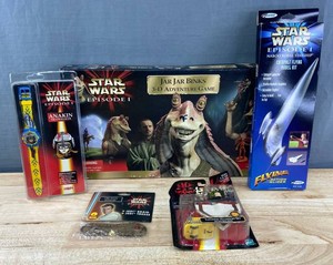 Estes Star Wars Episode I Royal Starship Model Kit, Obi-Wan Kenobi Braid, Jar Jar Adventure Game, Tatooine Accessory Set, Anakin Skywalker Watch&nbspC