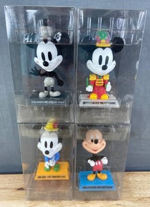 Disney Treasures Upper Deck Mickey Mouse Bobblehead Figurines, 4 Total&nbspC