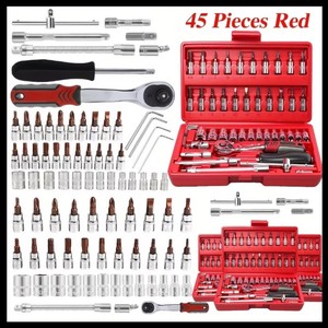 Mechanic 14 Drive Ratchet Wrench 45 Piece Set - Brand New