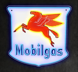 Mobilgas LED Neon Sign - Brand New