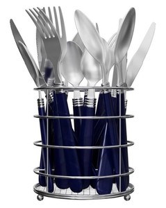 Gibson Home Sensations II Blue Flatware Set, 16 Piece - Brand New