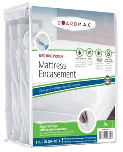 Guardmax Bed Bug Proof Mattress Encasement, Full XL, White - Brand New
