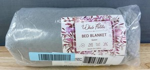 Whole Flotilla Gray Bed Blanket - Queen - Brand New