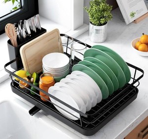 Black Stainless Steel Dish Drying Rack, 12 x 15.5 - Brand New