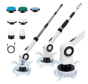 Cordless Electric Spin Scrubber, Adjustable, 7 Replaceable Heads - Brand New