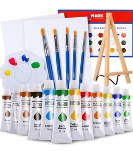 J MARK Acrylic Painting Set, 22 Pieces - Brand New